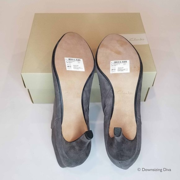 Clarks - Arista Paige - Ankle Bootie - Gray/Grey - Picture 11 of 12